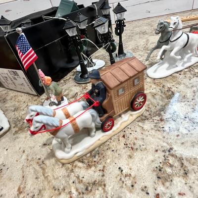 Lot 135 Christmas Village items