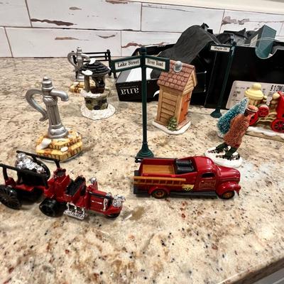Lot 135 Christmas Village items