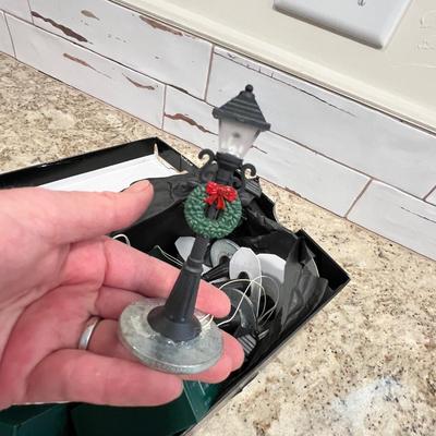 Lot 135 Christmas Village items