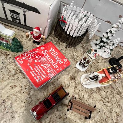 Lot 138 Christmas Village items