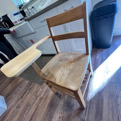 Lot 142 Vintage school desk