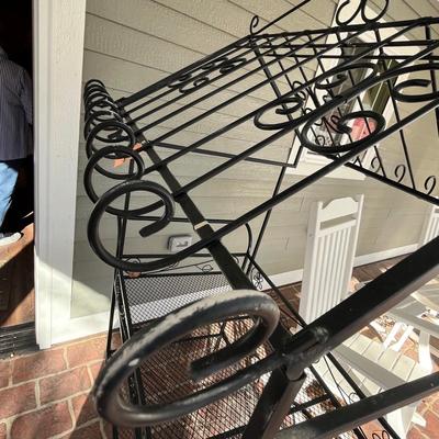 Lot 144 Wrought Iron plant stand