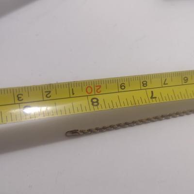 10 Karat Yellow Gold Rope Bracelet with Lobster Claw Clasp- 8 1/4" Long, Approx Total Weight 3.56 Grams (#12)