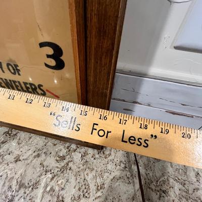 Lot 146 Eaton Jewelers advertising wall clock