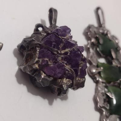 Collection of Hand Crafted Jewelry- Two Pendants and One Ring (#13)