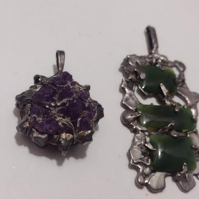 Collection of Hand Crafted Jewelry- Two Pendants and One Ring (#13)