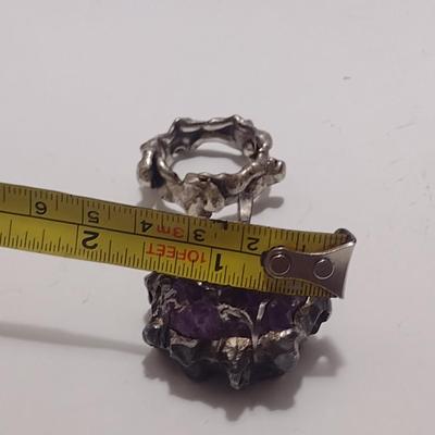 Collection of Hand Crafted Jewelry- Two Pendants and One Ring (#13)