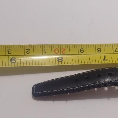 Ecclissi Sterling Silver Watch with Leather Band (#16)