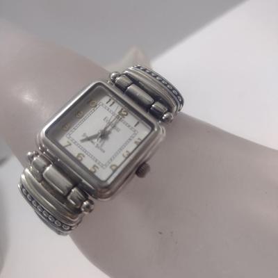 Ecclissi Sterling Silver Watch with Leather Band (#16)