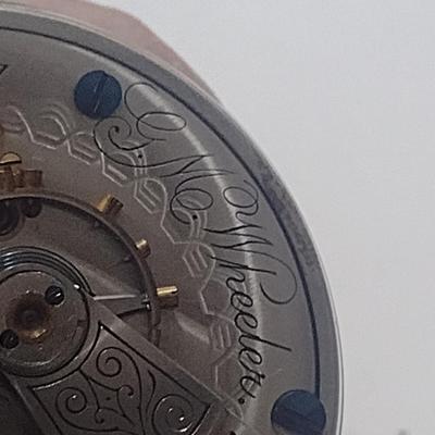 Elgin National Watch Company G.M. Wheeler Pocket Railroad Watch with Chain- (#17)