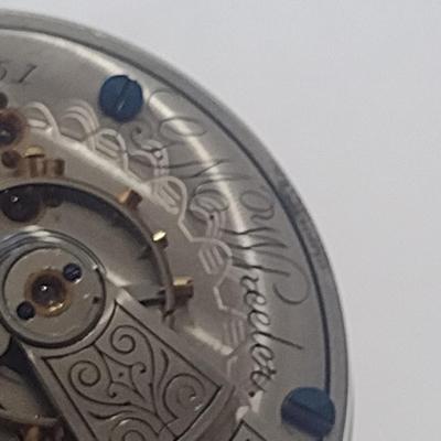 Elgin National Watch Company G.M. Wheeler Pocket Railroad Watch with Chain- (#17)