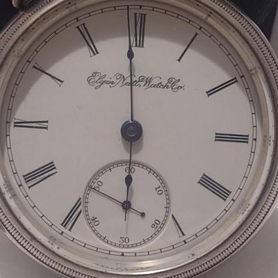 Elgin National Watch Company G.M. Wheeler Pocket Railroad Watch with Chain- (#17)