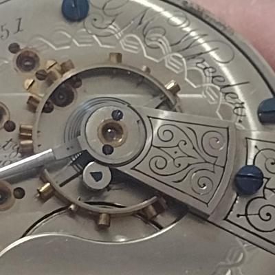 Elgin National Watch Company G.M. Wheeler Pocket Railroad Watch with Chain- (#17)