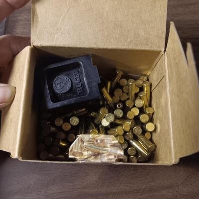 22 LONG RIFLE AND 12G SHOTGUN SHELLS, FIREARM LOCKS. POWDER, HEARING PROTECTION