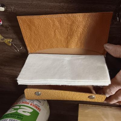 NEW FISHING FLY HOLDER AND SOME VINTAGE TACKLE