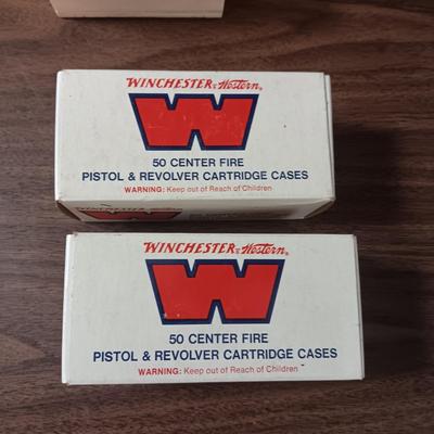 2 WINCHESTER 45 COLT UNPRIMED AMMO