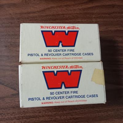 2 WINCHESTER 45 COLT UNPRIMED AMMO