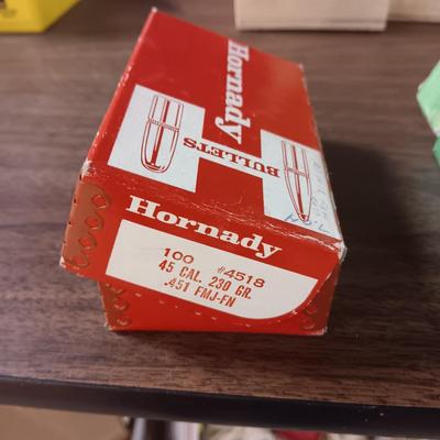 SIERRA 45 CAL & HORNADY 45 CAL AMMO
