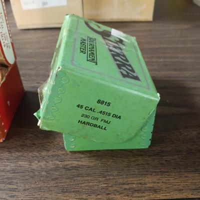SIERRA 45 CAL & HORNADY 45 CAL AMMO