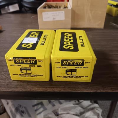 2 BOXES OF 45 CAL .451" JACKETED MAGNUM HOLLOW POINT AMMO