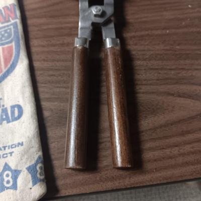 RCBS BULLET MOLD, LEAD AND A CANVAS BAG