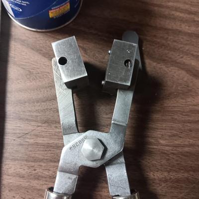 RCBS BULLET MOLD, LEAD AND A CANVAS BAG