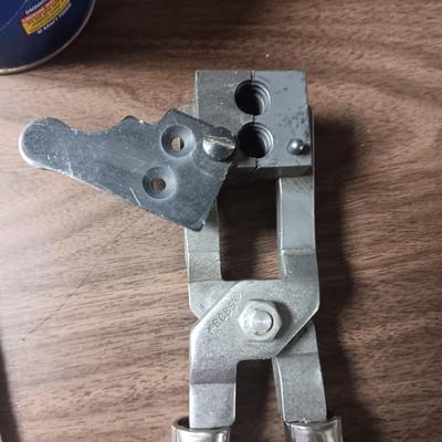 RCBS BULLET MOLD, LEAD AND A CANVAS BAG
