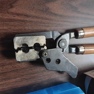 BULLET MOLD, LYMAN MOULD BLOCKS AND A CASE-GARD