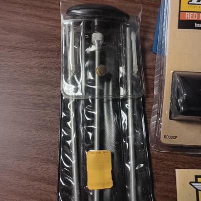 NEW BSA RED DOT SCOPE AND A RIFLE CLEANING KIT