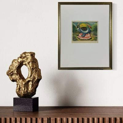 680 Original Jean Charlot Framed & Matted Color Etching