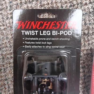 NEW NON SLIP NEOPRENE SLING, NEW WINCHESTER TWIST LEG BI-POD AND GUN LOCK