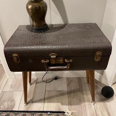 Vintage MCM Suitcase Table