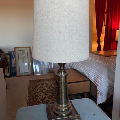 Brass Lamp with MCM Shade