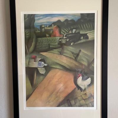 Absolut Statehood: Iowa, Gary Kelley Signed Lithograph 30”x43”