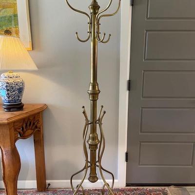 Vintage Brass Coat Rack