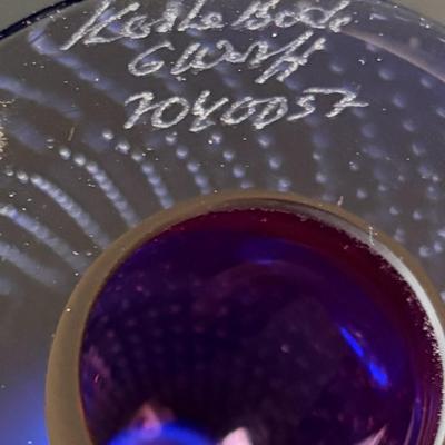 Kosta Boda Goran Warff Zoom art glass vase