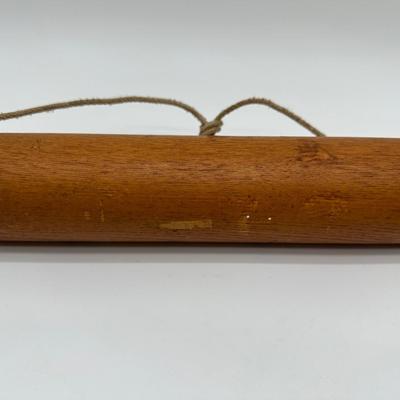 Vintage Hand-Painted Wooden Rolling Pin – Hanging Decor