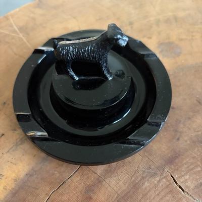 Art Deco dog ashtray