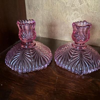 Fenton candleholders