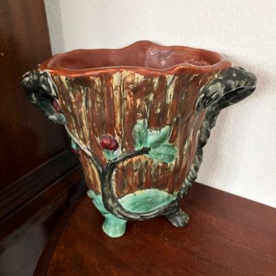 Weller vase and log planter