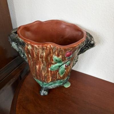 Weller vase and log planter