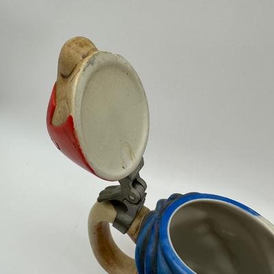 Vintage Budweiser “Bud Man” Ceramic Beer Stein w/ Lid