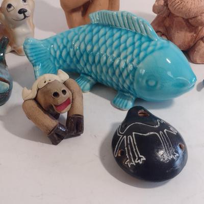 Collection of Ceramic/Pottery Animal Figurines (Decor #4)