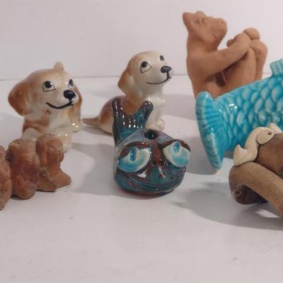Collection of Ceramic/Pottery Animal Figurines (Decor #4)