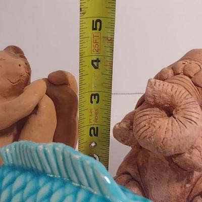 Collection of Ceramic/Pottery Animal Figurines (Decor #4)