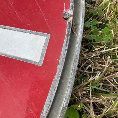 Vintage Late 1920’s-1934 Texaco Gasoline Motor Oil Porcelain Sign on Original Double-Sided Frame