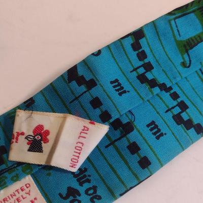 Vintage Neck Ties- Pierre Cardin, KeyWest Fabrics, Rooster (Sun Fabrics)