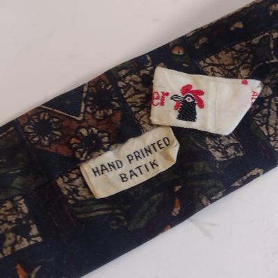 Vintage Neck Ties- Pierre Cardin, KeyWest Fabrics, Rooster (Sun Fabrics)
