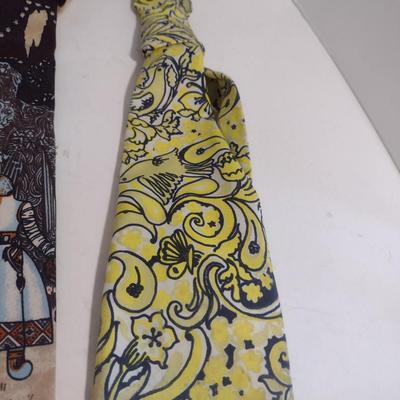 Vintage Neck Ties- Pierre Cardin, KeyWest Fabrics, Rooster (Sun Fabrics)