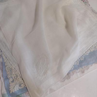 Collection of Vintage Handkerchiefs- Some Embroidered
